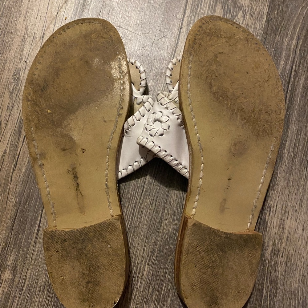 JACK ROGERS WHITE SANDALS - Picture 4 of 4